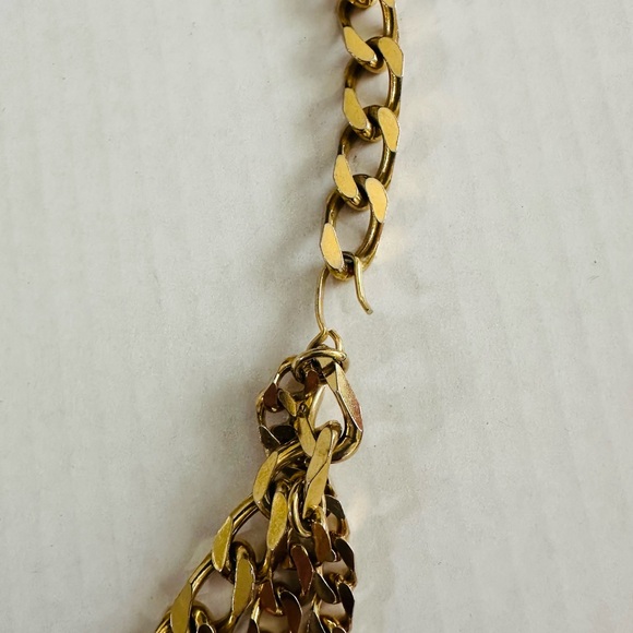 Gold Plated 3 Tiered Chain Belt 34” - Picture 4 of 5